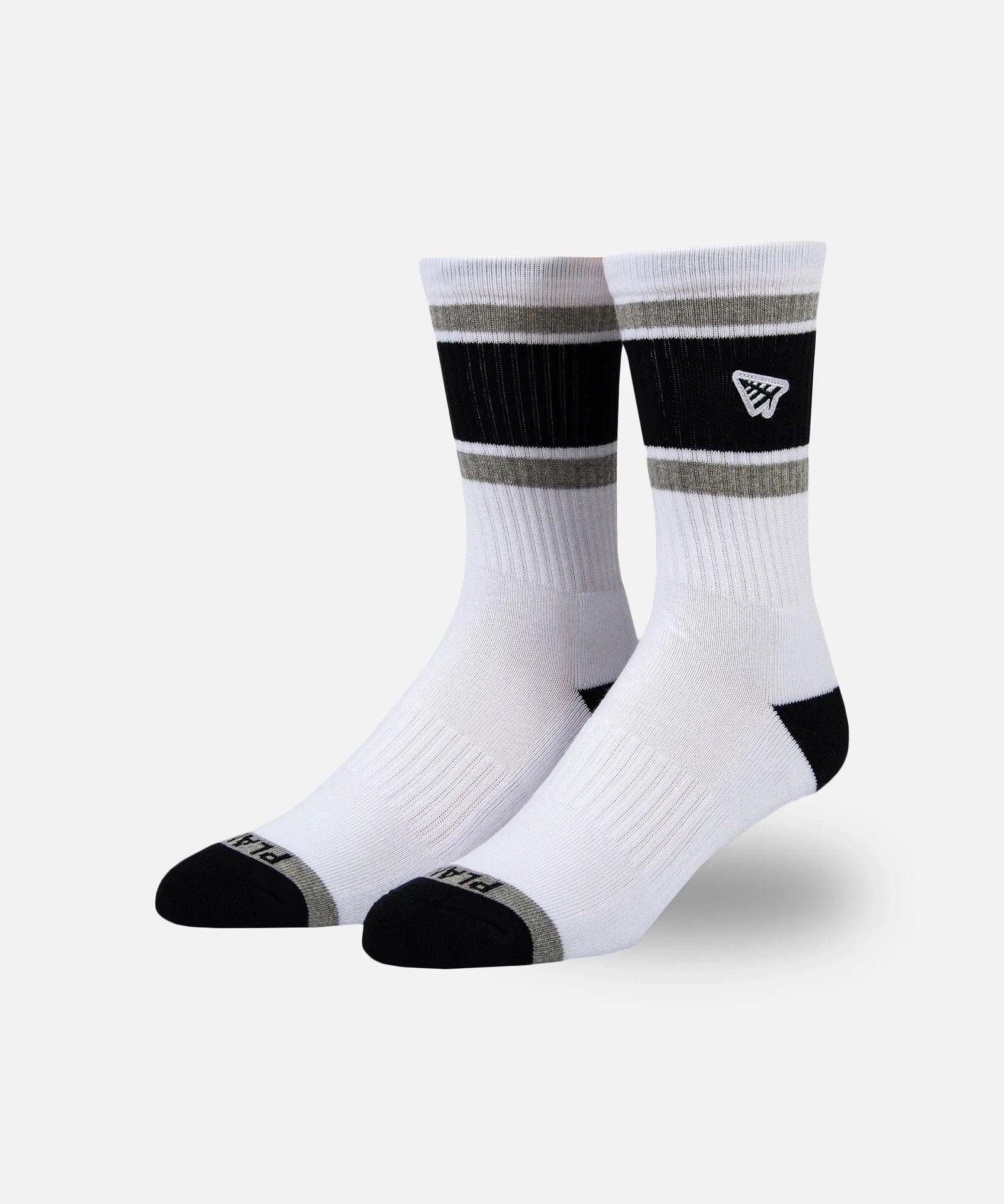 PAPER PLANES Embroidery Logo Patch Stripe Socks