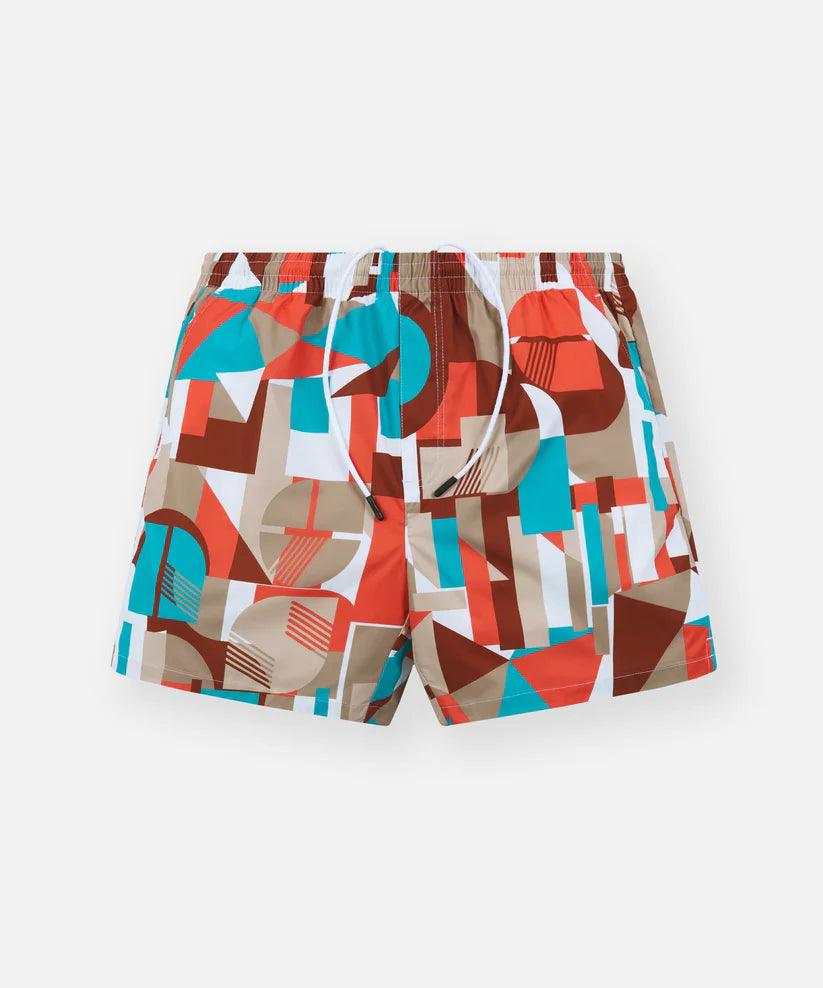 PAPER PLANES Mosaic Print Swim Short - Gravity NYC