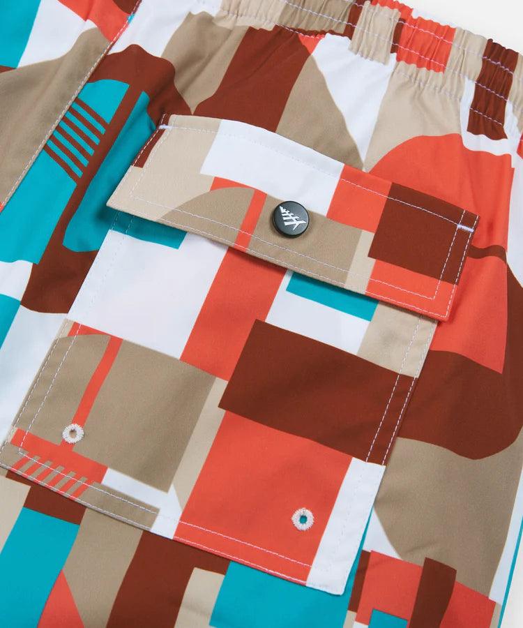 PAPER PLANES Mosaic Print Swim Short - Gravity NYC
