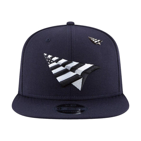PAPER PLANES Navy Boy Crown Old School Snapback - Gravity NYC