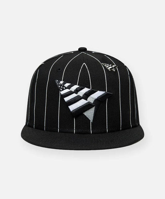 PAPER PLANES Original Crown Pinstripe Snapback - Gravity NYC
