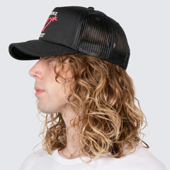 PLEASURES Biz Card Snapback Trucker Cap Gravity NYC