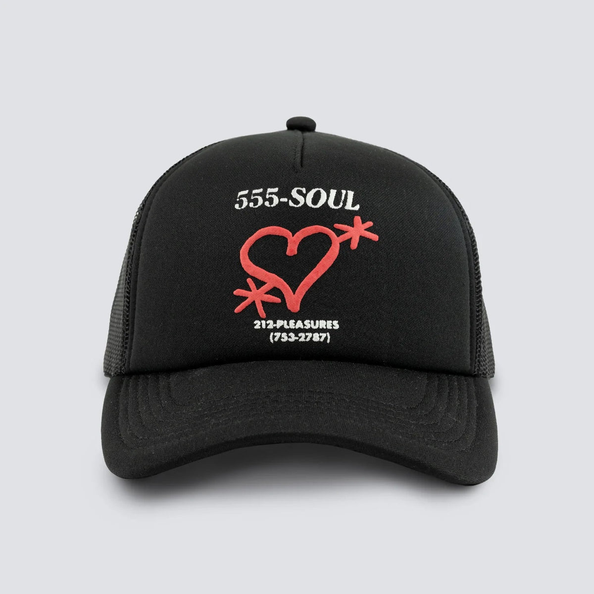 PLEASURES Biz Card Snapback Trucker Cap