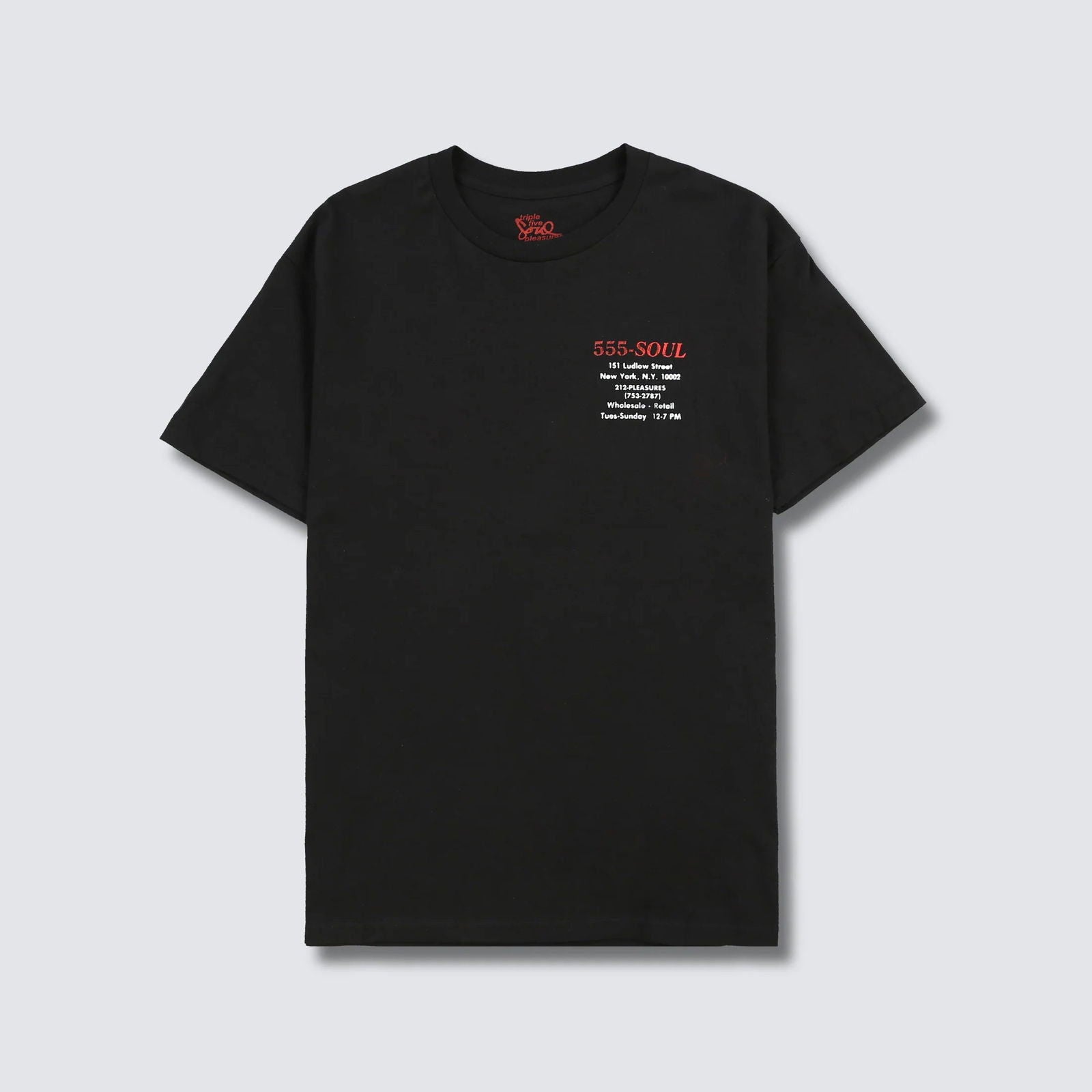 PLEASURES Biz Card T-Shirt - Gravity NYC