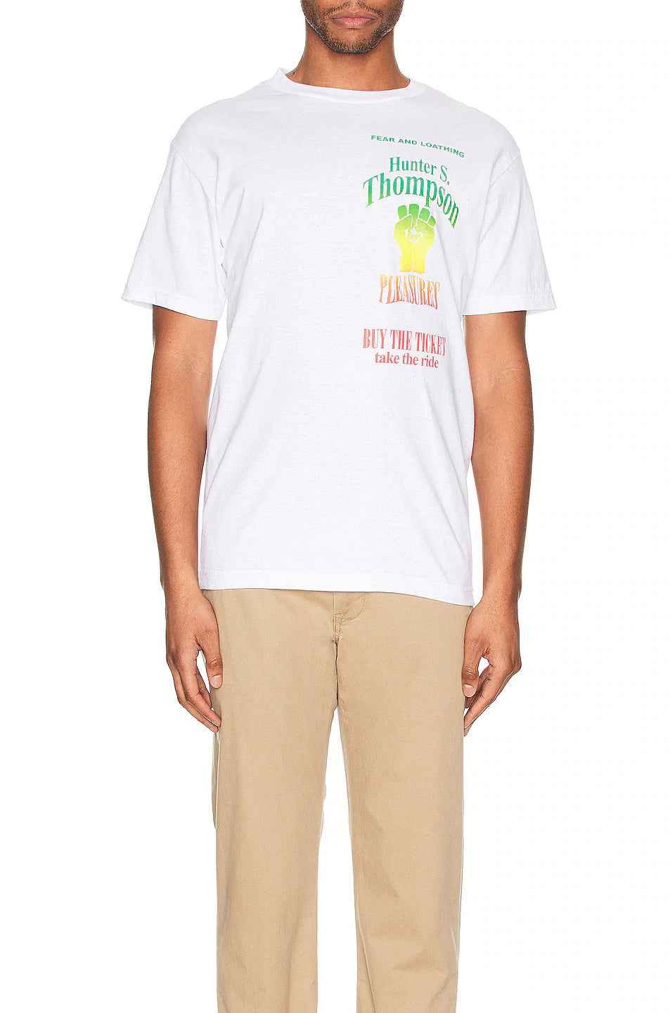 PLEASURES Take the Ride T-Shirt - Gravity NYC