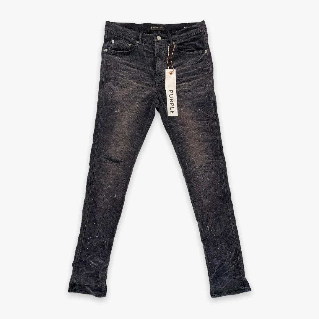 PURPLE BRAND P001 3 Needle Black Wash Repair Gravity NYC