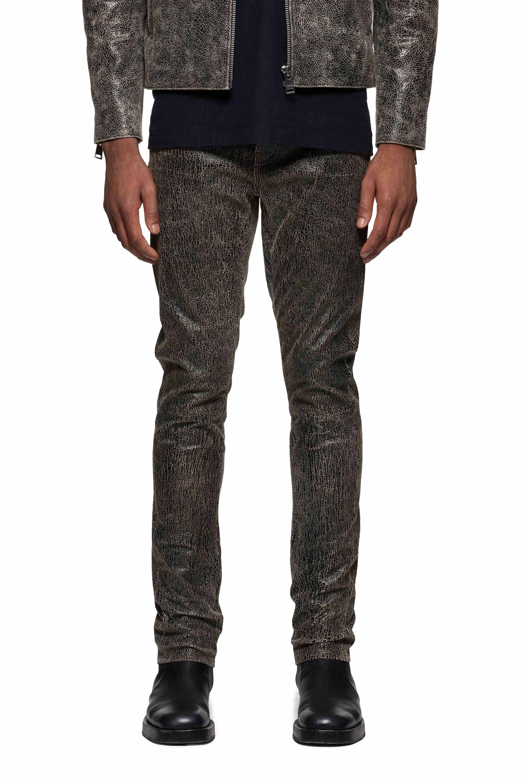 PURPLE BRAND P001 Slim Fit Leather Pant Gravity NYC