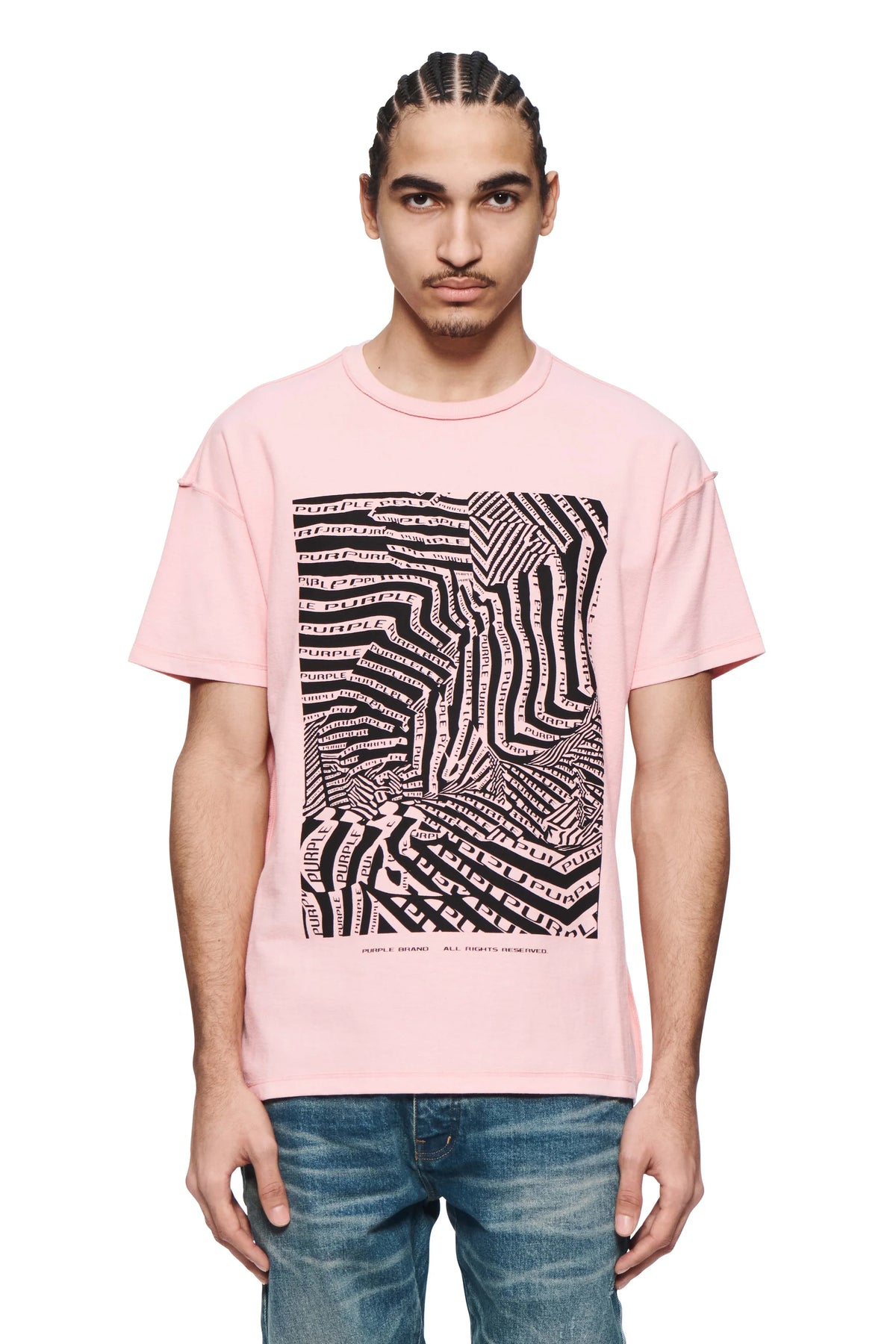 PURPLE BRAND P101 OP-Art Tee Gravity NYC