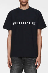 PURPLE BRAND P104 Textured Wordmark T-Shirt Gravity NYC