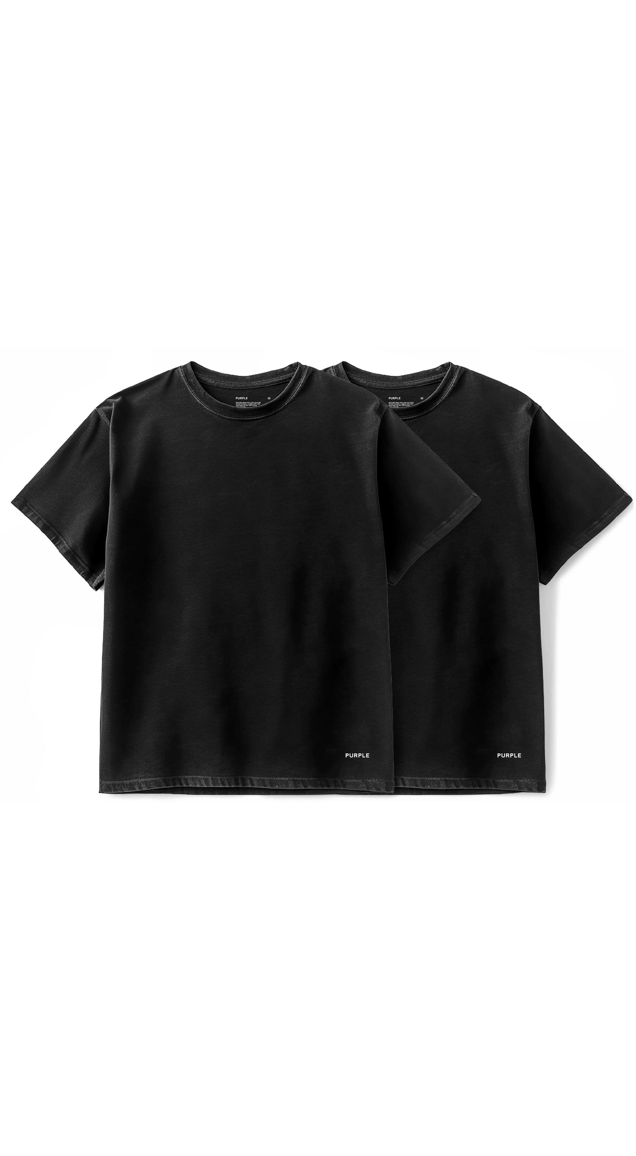 PURPLE BRAND P145 2-Pack Jersey SS Tee Black Gravity NYC