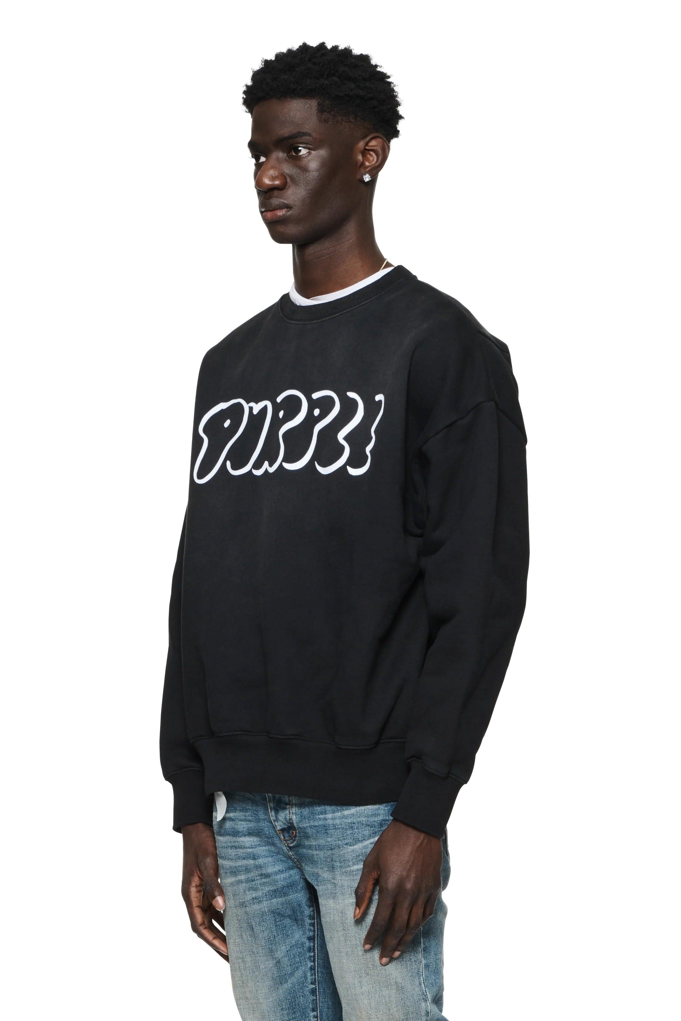 PURPLE BRAND P402 Outline Crewneck Gravity NYC