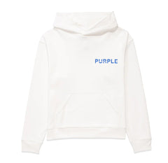 PURPLE BRAND P447 Blue Newsprint Hoodie Gravity NYC