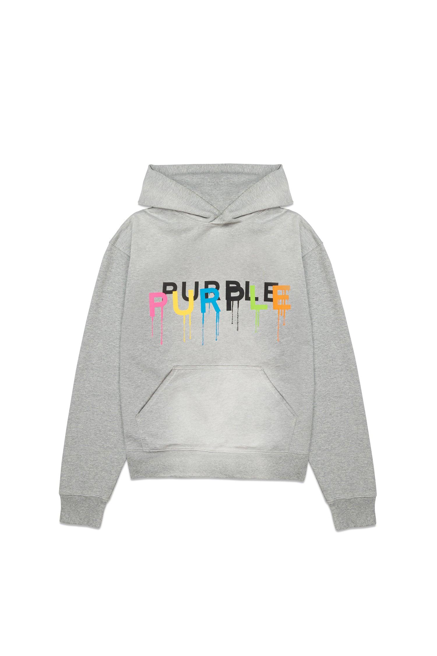 PURPLE BRAND P447 Painted Wordmark Hoodie Gravity NYC