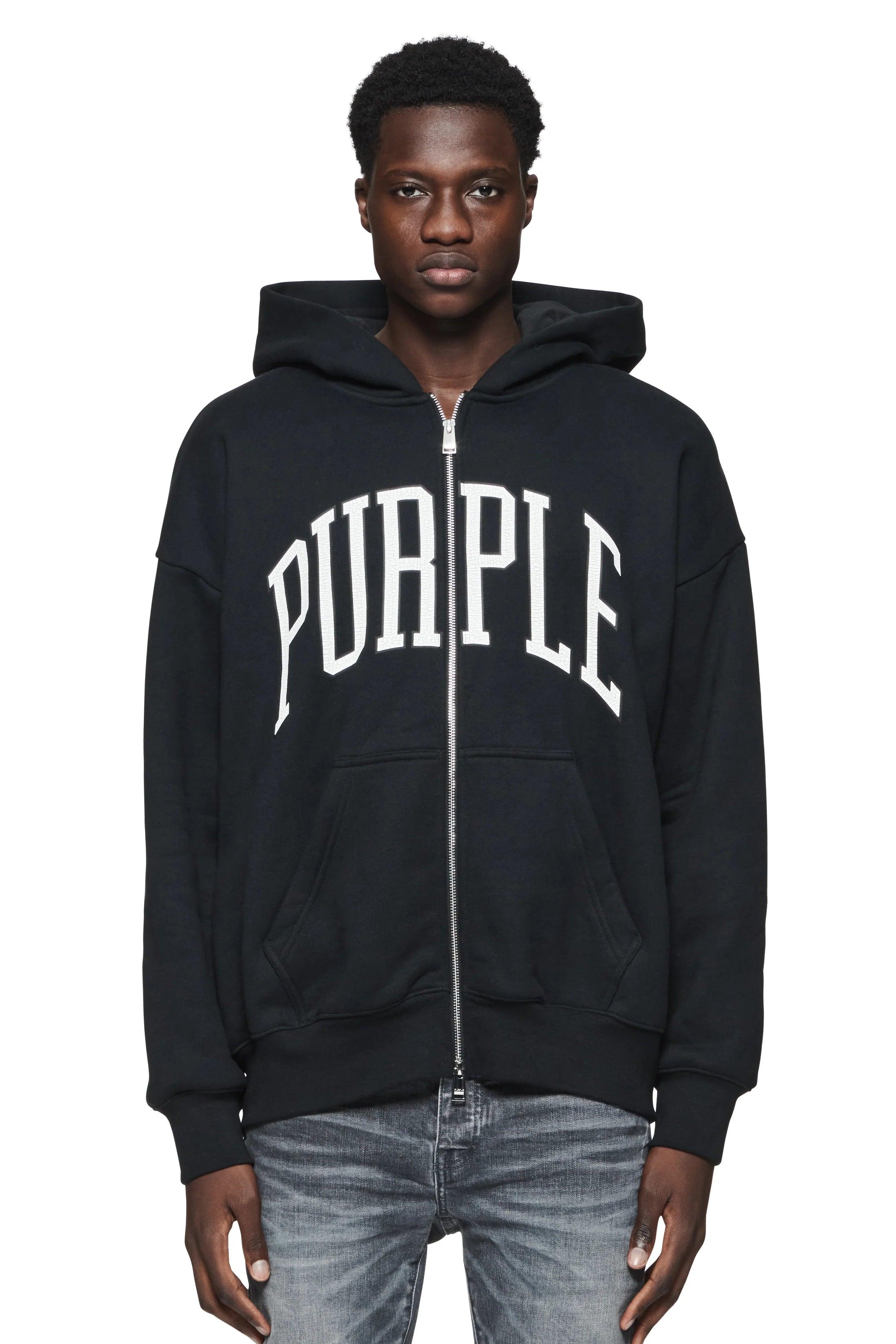 PURPLE BRAND P460 Collegiate Zip Up Hoodie Gravity NYC