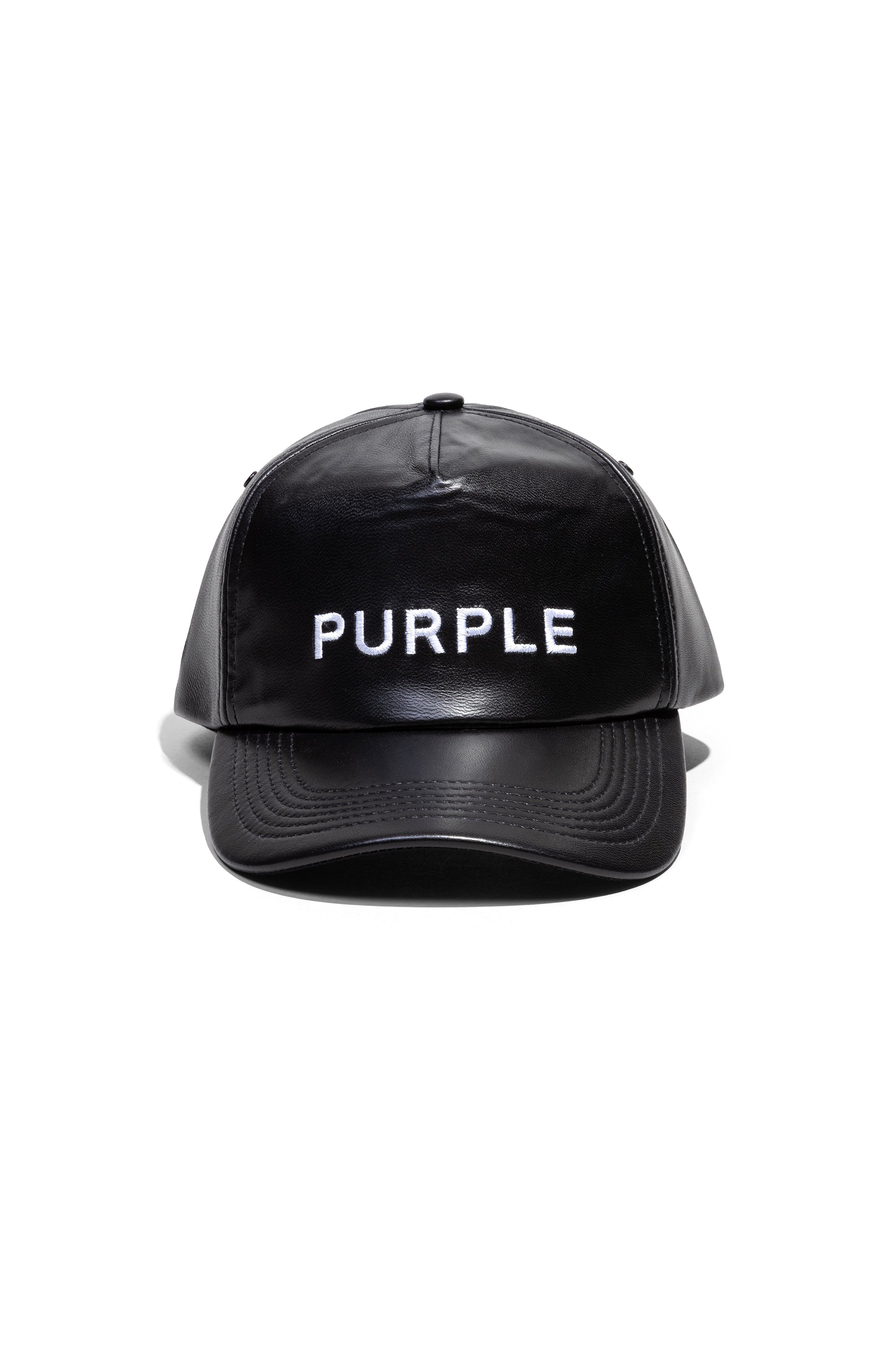 PURPLE BRAND Purple 5 Panel Leather Hat Gravity NYC