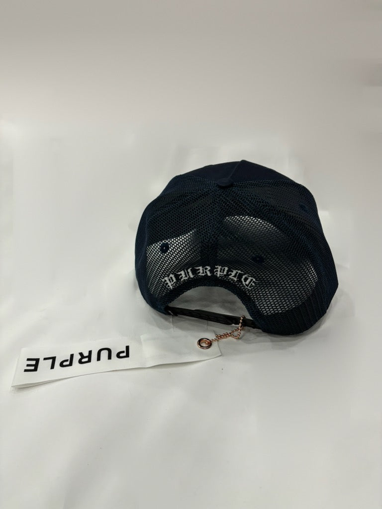 PURPLE BRAND A2054 P Logo Trucker Hat Gravity NYC