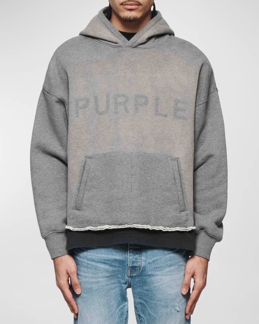 PURPLE BRAND M4104 Shadow Wordmark Oversized Heavyweight Hoodie - Gravity NYC