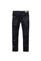 PURPLE BRAND P001 Black Resin Knee Slit - Gravity NYC