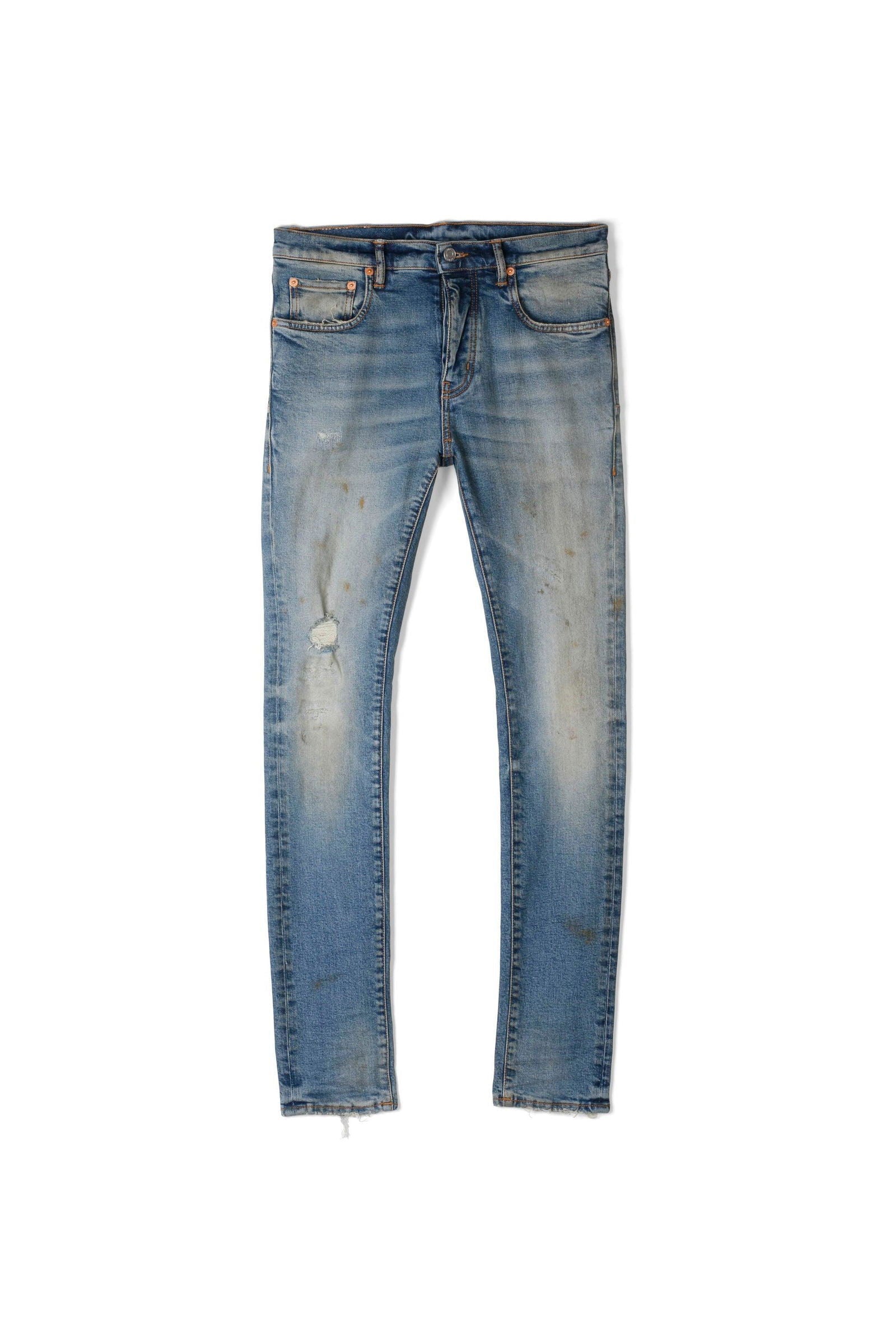 PURPLE BRAND P001 Faded Light Indigo Painter - Gravity NYC