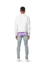 PURPLE BRAND P001 Light Indigo Embroidery Punch P - Gravity NYC