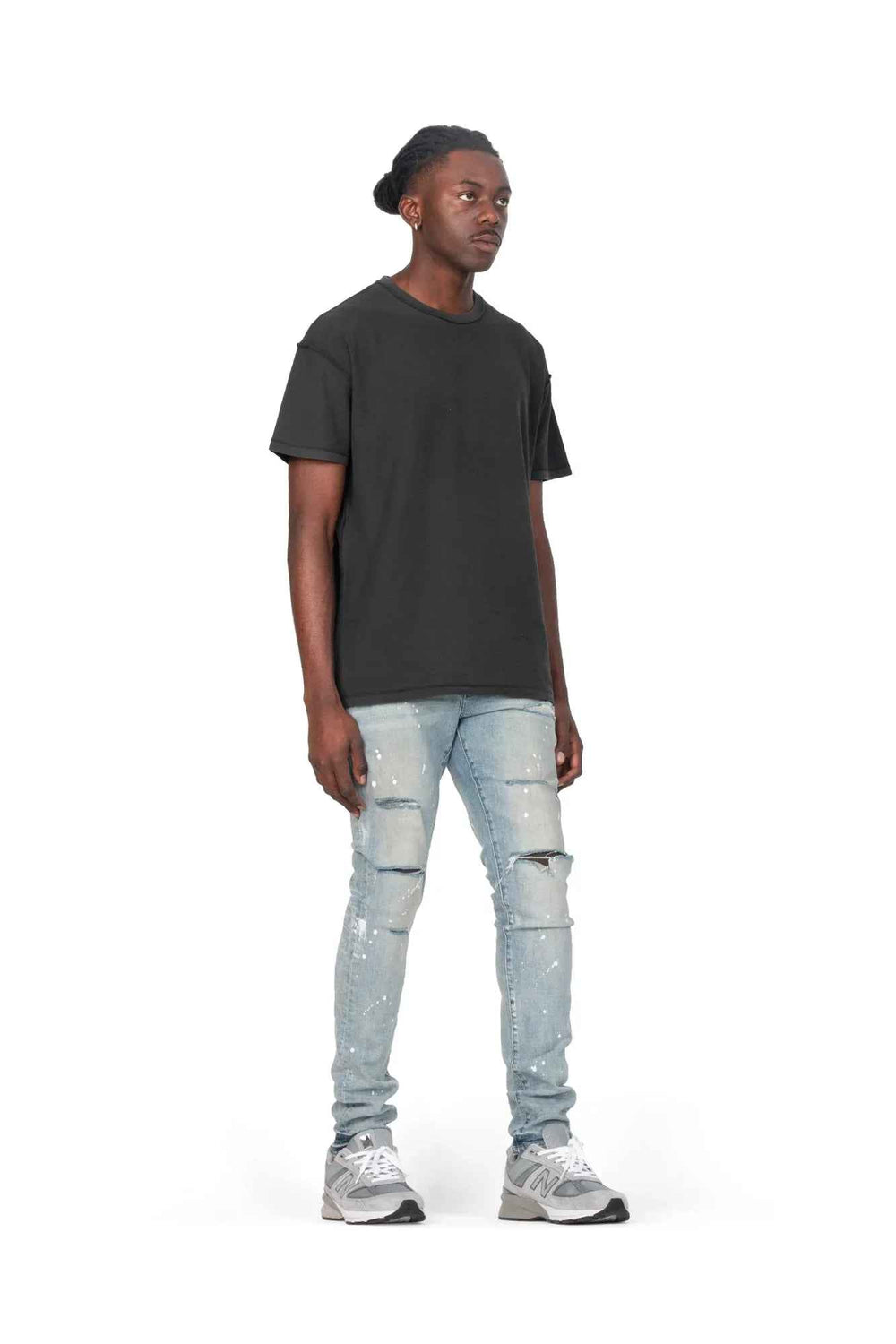 PURPLE BRAND P001 Light Indigo Paint - Gravity NYC
