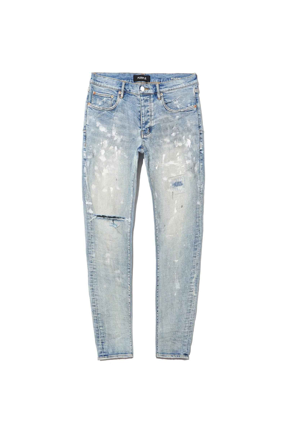 PURPLE BRAND P001 Light Indigo Paint Blowout - Gravity NYC