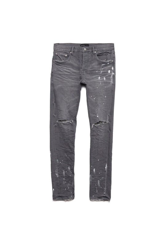 PURPLE BRAND P001 Worn Grey Knee Slit - Gravity NYC