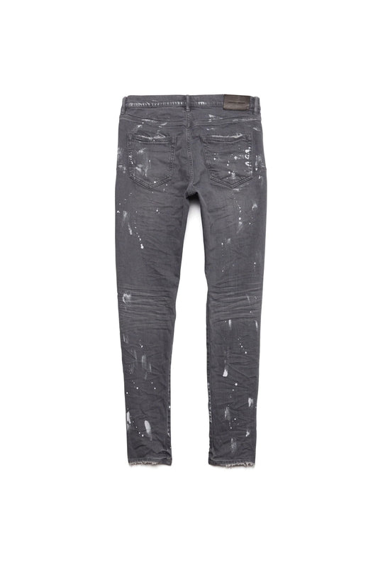 PURPLE BRAND P001 Worn Grey Knee Slit - Gravity NYC