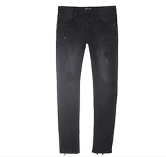 PURPLE BRAND P002 Black Repair Jeans