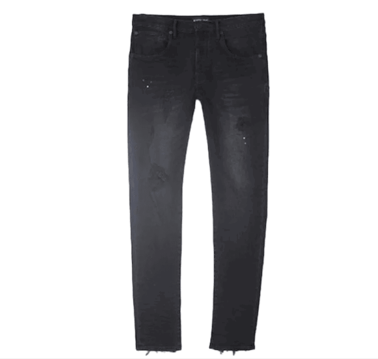 PURPLE BRAND P002 Black Repair Jeans Gravity NYC
