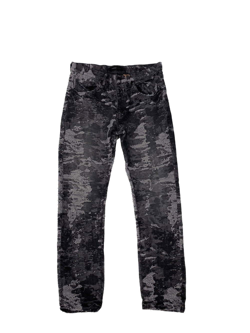 PURPLE BRAND P005 Jacquard Slim Straight Black - Gravity NYC