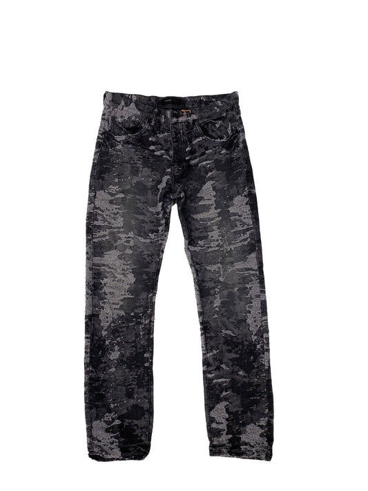 PURPLE BRAND P005 Jacquard Slim Straight Black - Gravity NYC