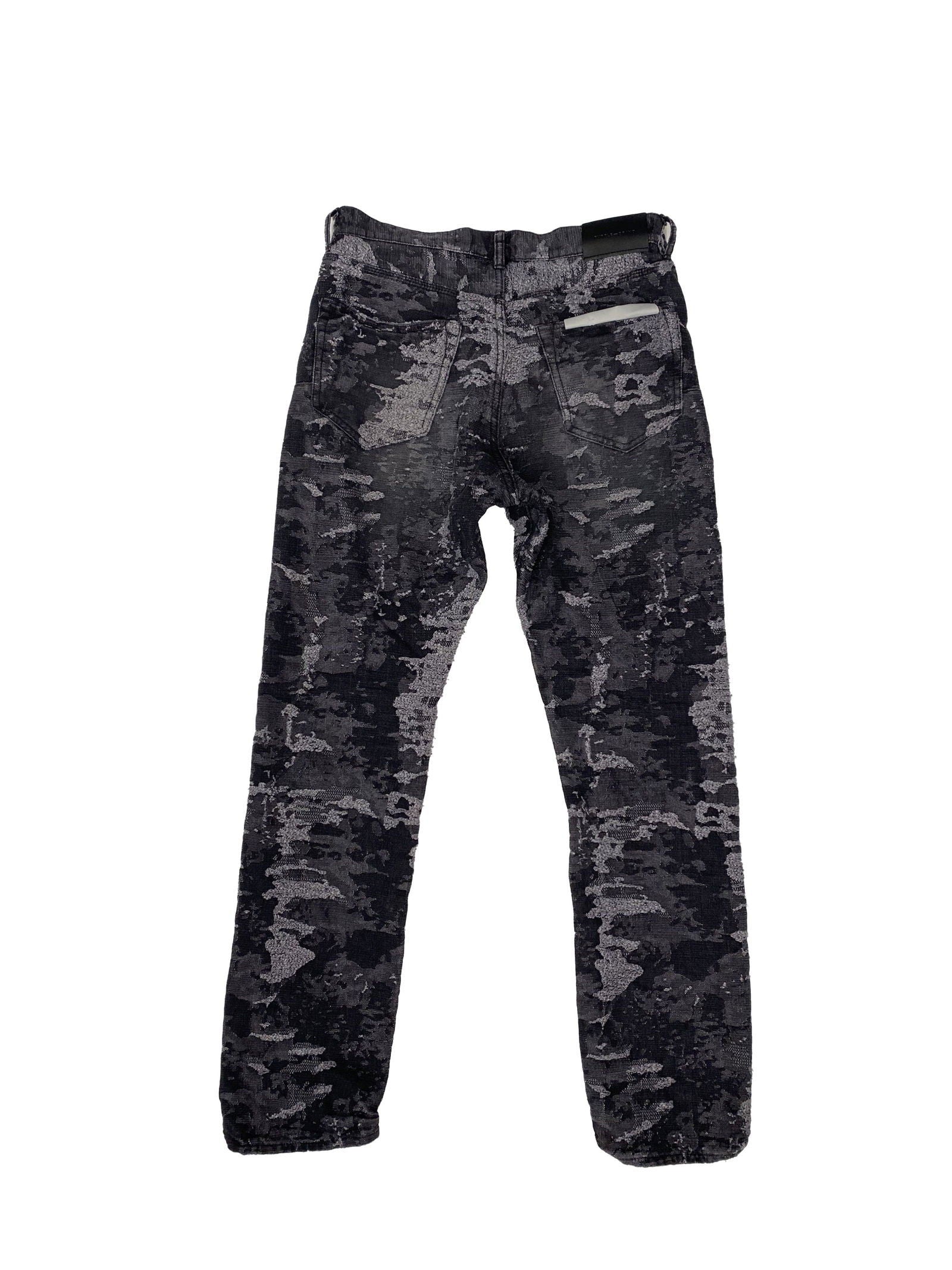 PURPLE BRAND P005 Jacquard Slim Straight Black - Gravity NYC