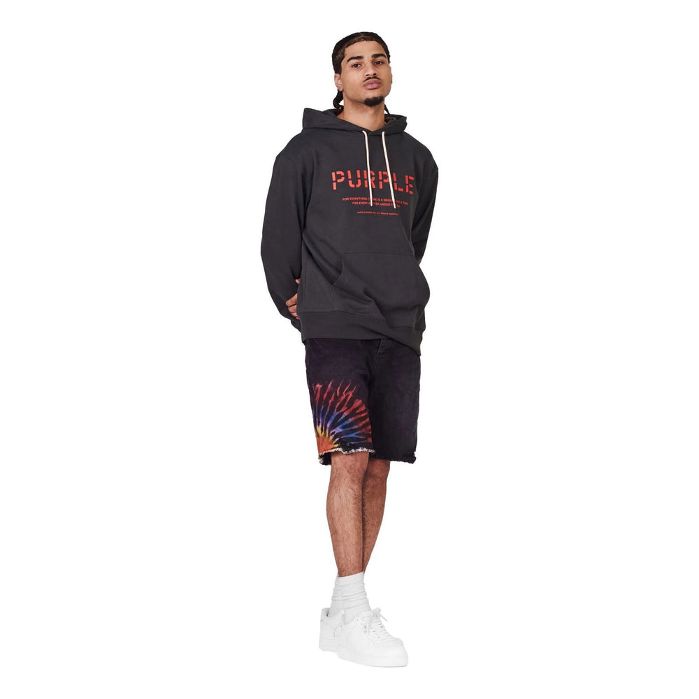 PURPLE BRAND P020 Multicolor Tie Dye Black Shorts - Gravity NYC