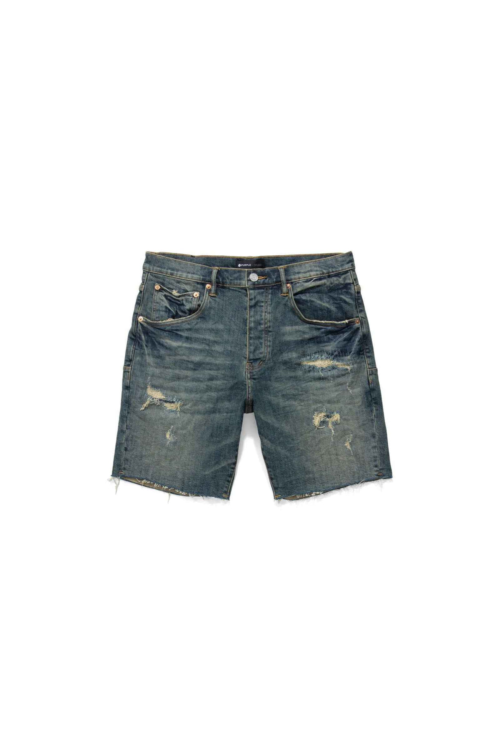 PURPLE BRAND P021 Relaxed Fit Short Quilted Destroy - Gravity NYC