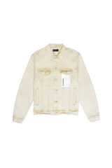 PURPLE BRAND P024 Emboss Heavyweight Trucker Khaki - Gravity NYC