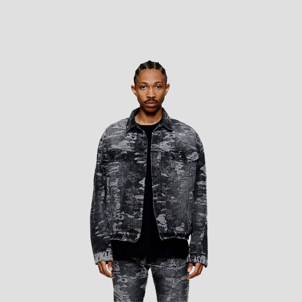 PURPLE BRAND P027 Oversized Jacquard Jacket - Gravity NYC