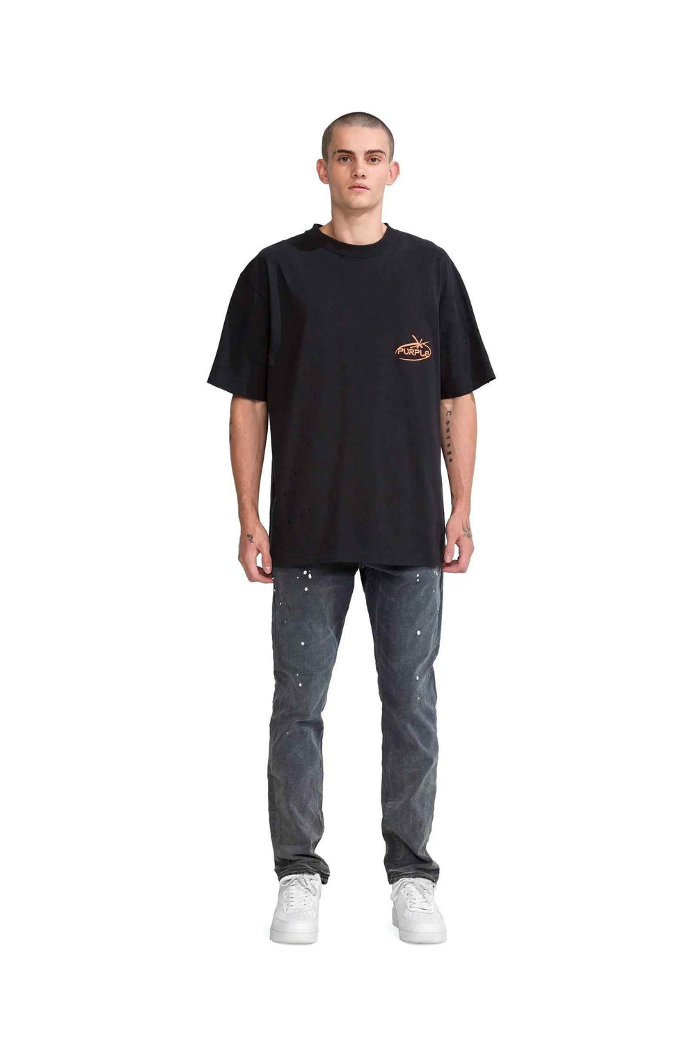 PURPLE BRAND P117 Imprint Oversized Tee - Gravity NYC