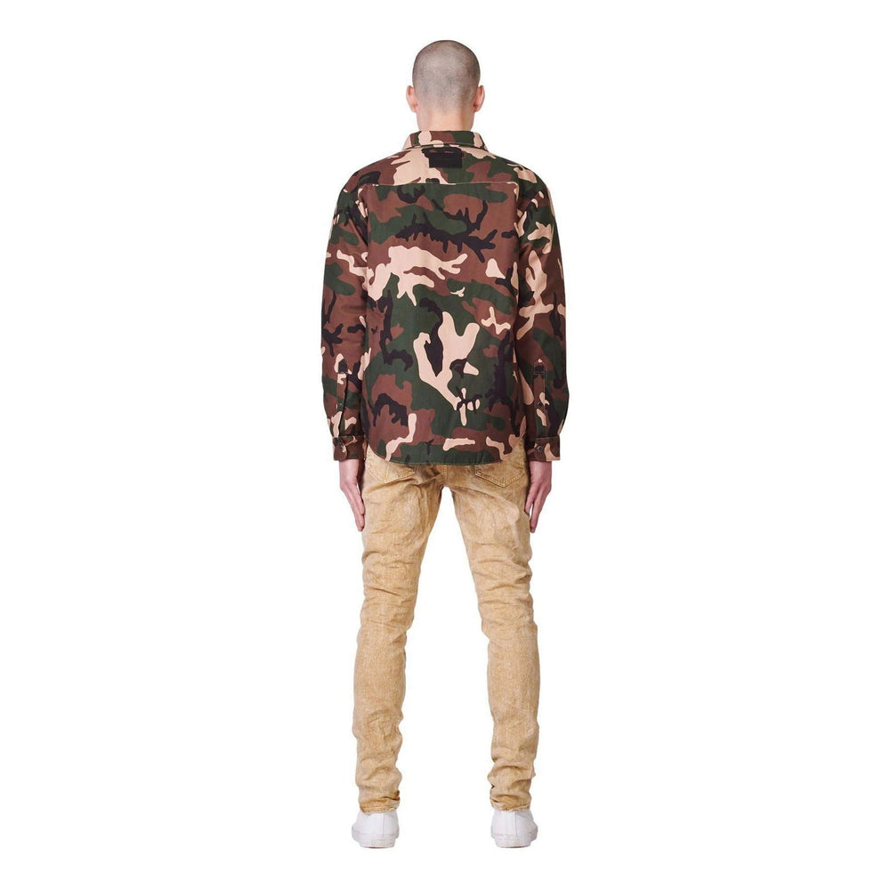 PURPLE BRAND P323 Camo Twill Down Shirt - Gravity NYC