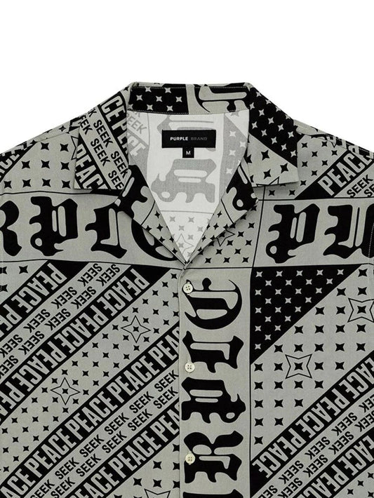 PURPLE BRAND P346 Flag Bandana Shirt - Gravity NYC