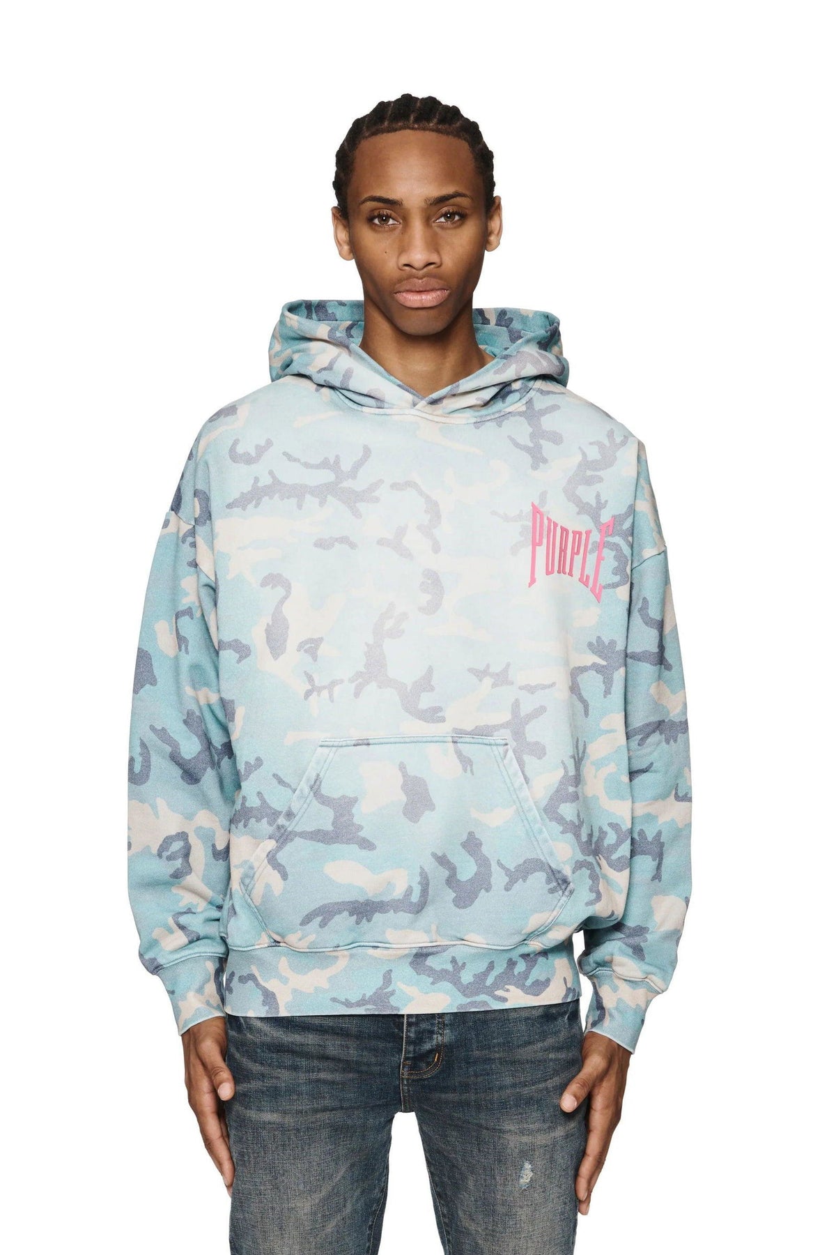 PURPLE BRAND P401 Faded Camo Hoodie - Gravity NYC