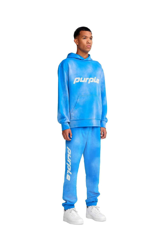 PURPLE BRAND P412 Double Stripe in Directoire Blue Sweatpants - Gravity NYC