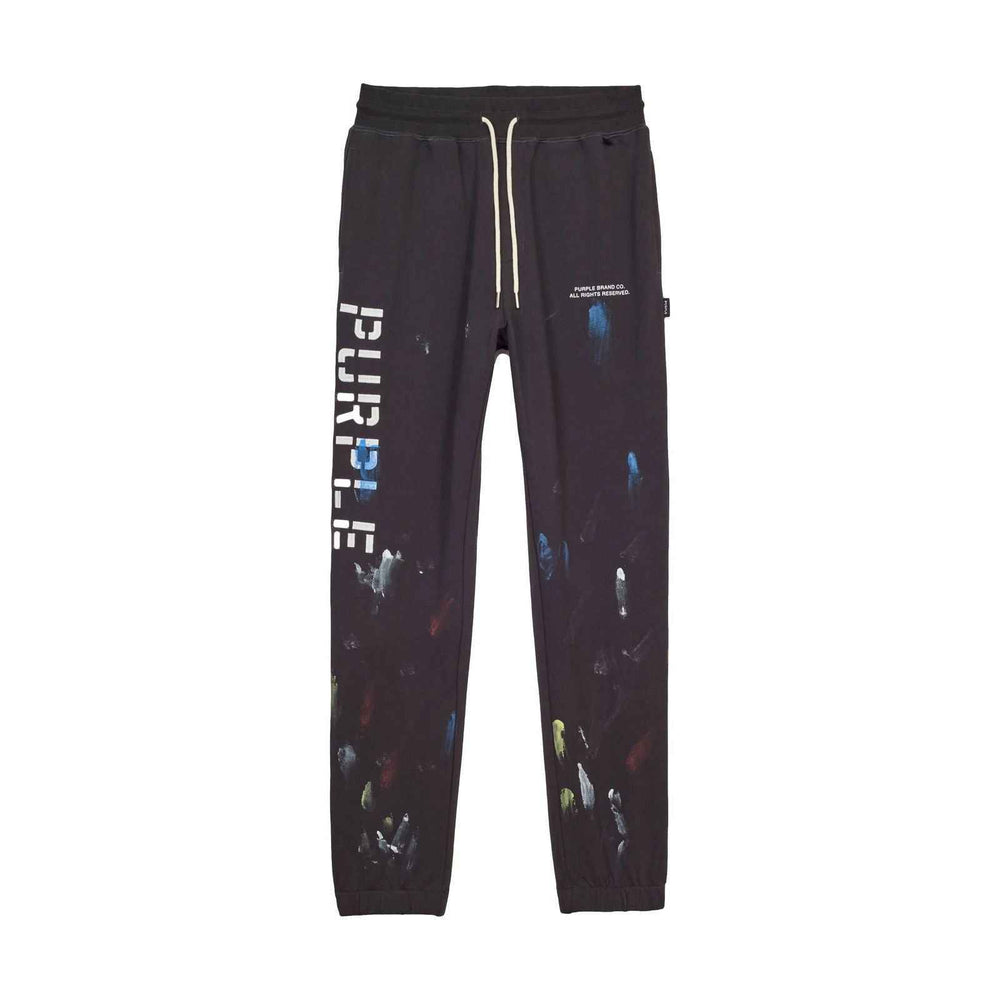 PURPLE BRAND P412 Military Stencil Paint Joggers - Gravity NYC