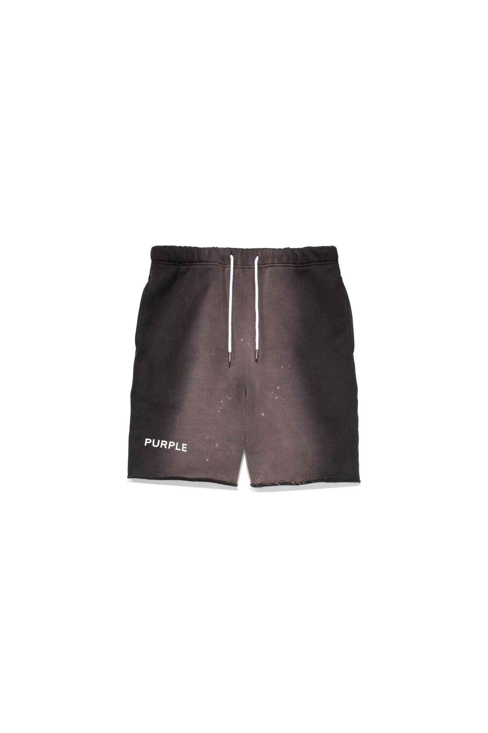 PURPLE BRAND P446 Black Beauty Fleece Short Gravity NYC