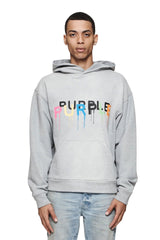 PURPLE BRAND P447 Painted Wordmark Drip Hoodie Gravity NYC