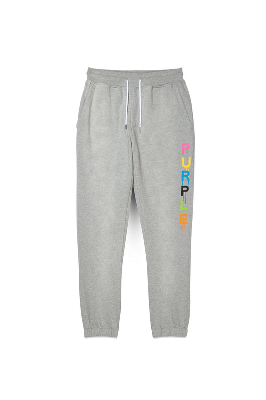PURPLE BRAND P450 Painted Wordmark Drip Sweatpants - Gravity NYC