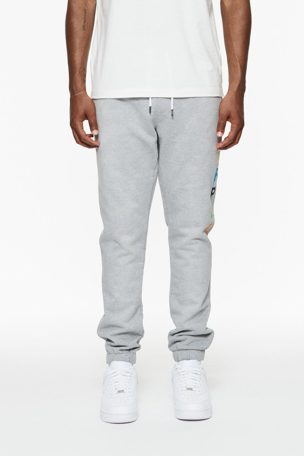 PURPLE BRAND P450 Painted Wordmark Drip Sweatpants - Gravity NYC