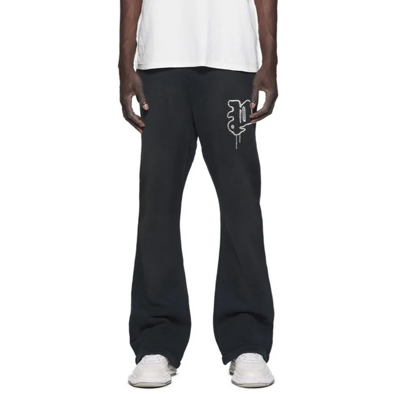 PURPLE BRAND P459 Crystals Gothic P Sweatpants - Gravity NYC