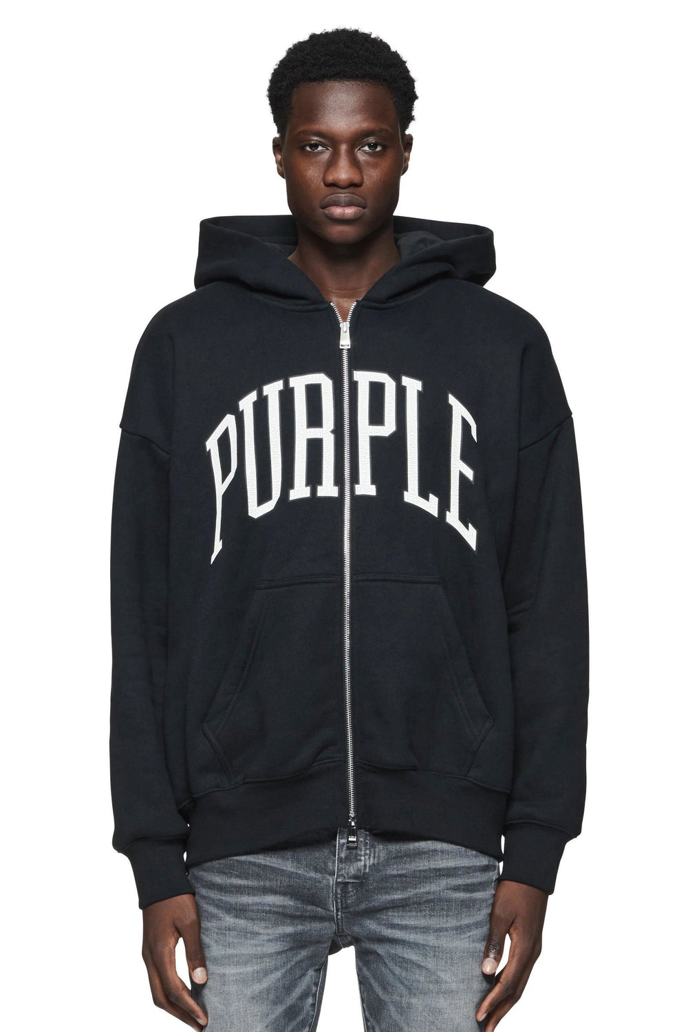 PURPLE BRAND P460 Collegiate Zip Up Hoodie - Gravity NYC