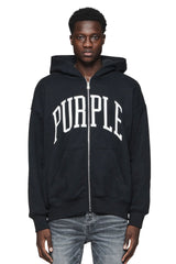 PURPLE BRAND P460 Collegiate Zip Up Hoodie Gravity NYC